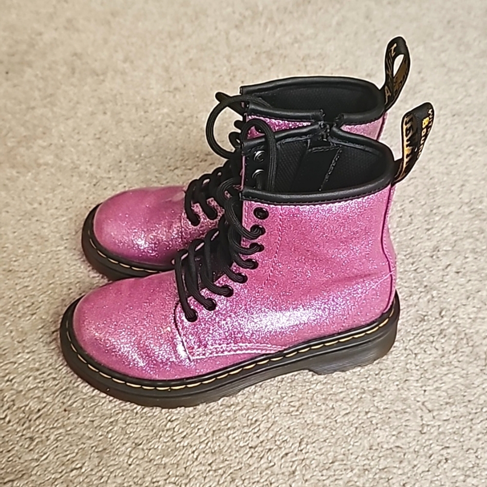 Dr. Martens Dark Pink 1460 Glitter Child